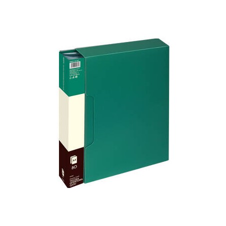 ALBUM OFERTOWY A4 GRAND 9008 120-1827 ZIELONY PVC 80 KIESZENI