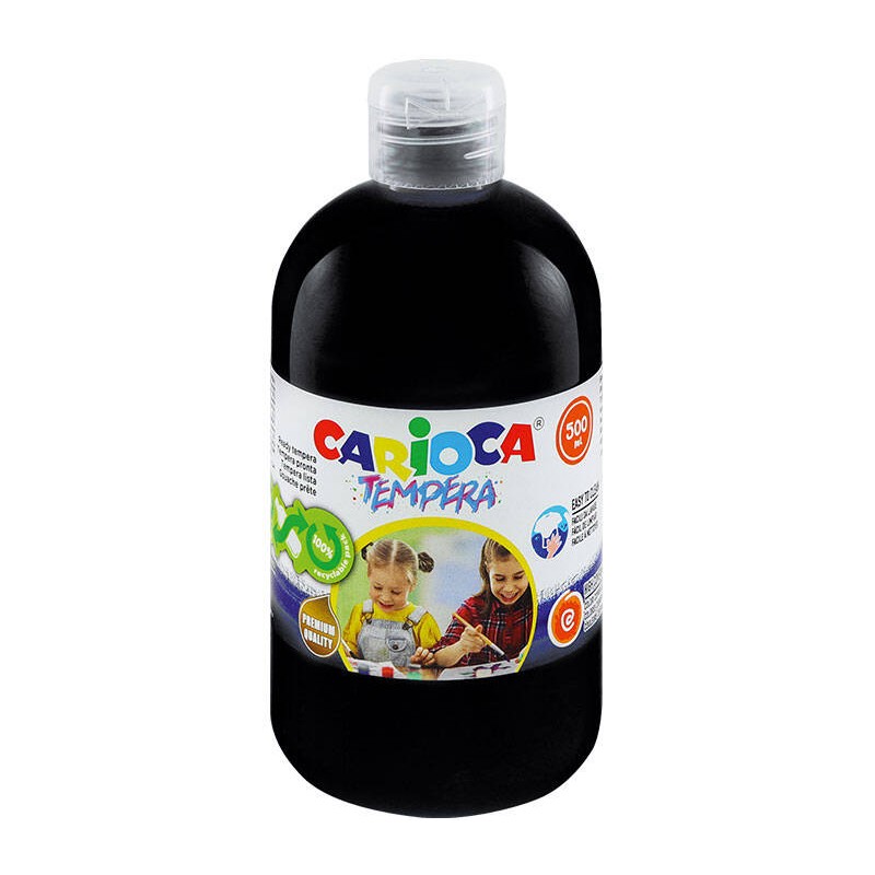 FARBA TEMPERA CARIOCA 40427/02 170-2649 500ML CZARNA