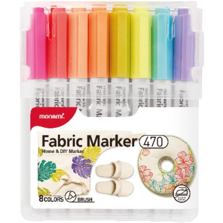 MARKERY DO TKANIN MONAMI FABRIC MARKER 470 170-2785 MIX*8 PĘDZELKOWA 8SZT