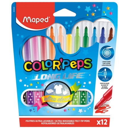 FLAMASTRY MAPED COLORPEPS LONG LIFE 12 SZT