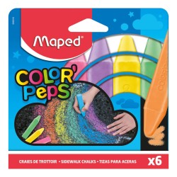 KREDA MAPED CHODNIKOWA COLORPEPS 6 KOLORÓW,