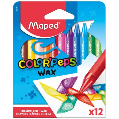 KREDKI MAPED COLORPEPS ŚWIECOWE 12 SZT