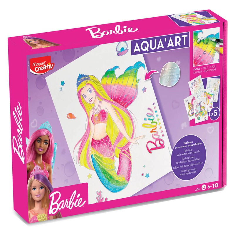 OBRAZY AKWARELOWE MAPED CREATIV AQUA ART MOTYW BARBIE