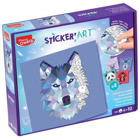 PRZYKLEJANIE PO NUMERACH MAPED CREATIV STICKER ART