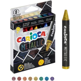 Kredki świecowe CARIOCA metaliczne