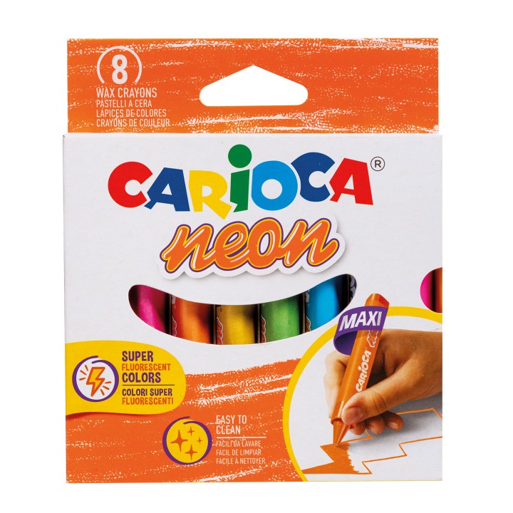 Kredki świecowe CARIOCA neonowe