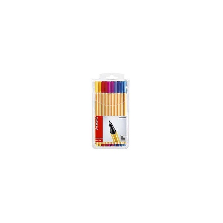 CIENKOPIS STABILO POINT 8820 MIX*20 0.4 20SZT