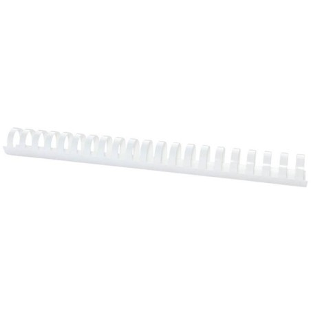 GRZBIET PLASTIKOWY 28,5MM (270 KARTEK) OFFICE PRODUCTS BIAŁY 50 SZT.