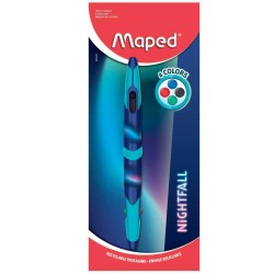 DŁUGOPIS MAPED DWUSTRONNY NIGHTFALL TWIN TIP 4 KOLORY BLISTER