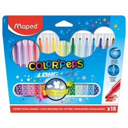 FLAMASTRY MAPED COLORPEPS LONG LIFE 18 SZT