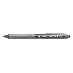 DŁUGOPIS AUTOMATYCZNY STABILO PERFORMER 328/3-46 CZARNY 0.5 OB. CZARNO-SZARA