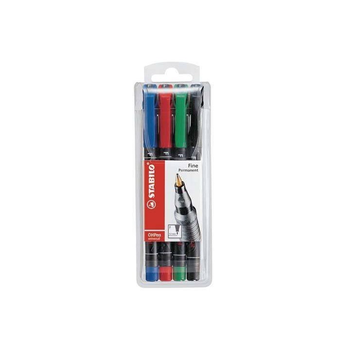 FOLIOPIS STABILO OHPEN 842/4 MIX*4 F - 0.7 4SZT