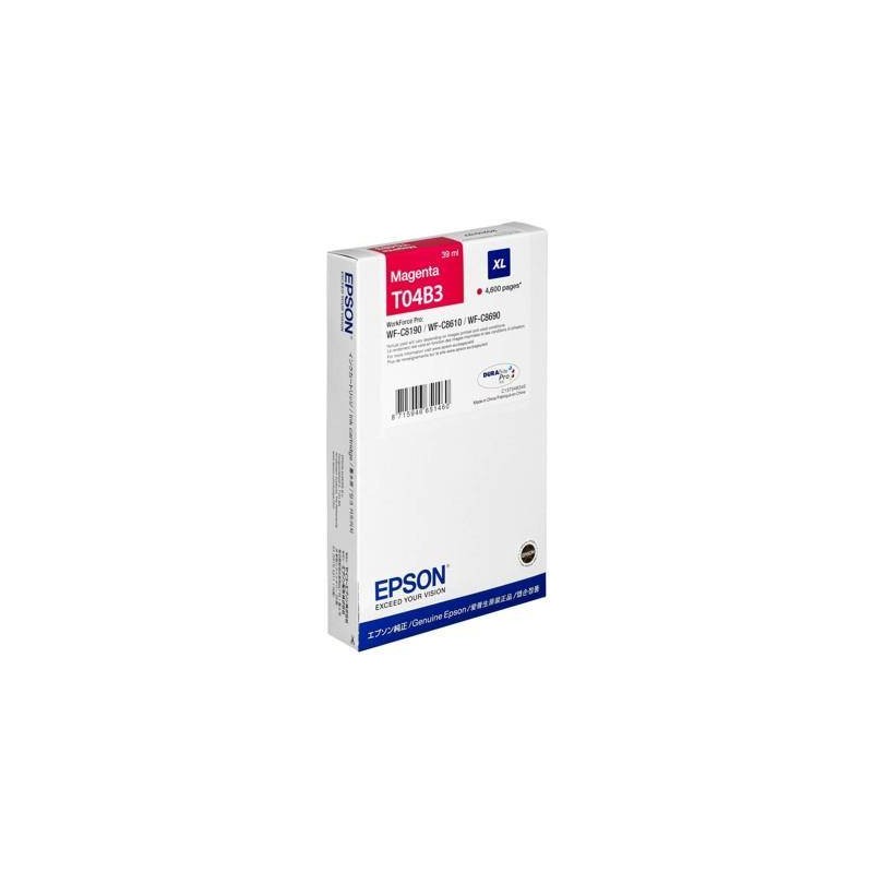 TUSZ ORYGINALNY EPSON T04B34 C13T04B340 MAGENTA  4600 STRON