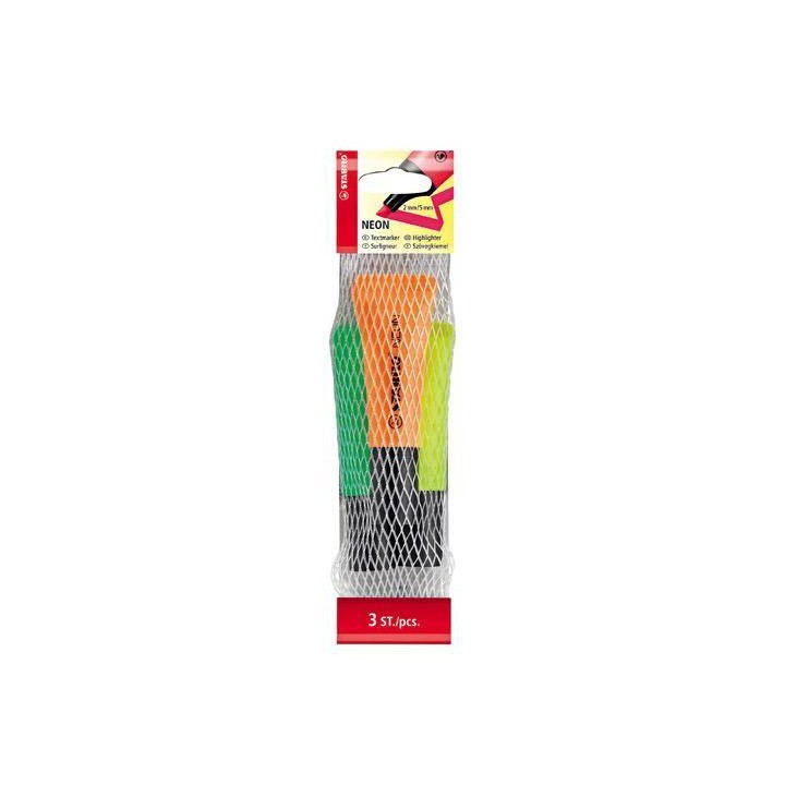 ZAKREŚLACZ STABILO NEON 72/3-2 MIX*3 NEON 2-5MM 3SZT