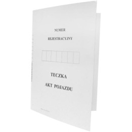 Teczka akta pojazdu 50szt