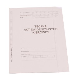 TECZKA AKTA EWIDENCYJNE KIEROWCY 350G A4 50 SZT.