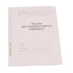 TECZKA AKTA EWIDENCYJNE KIEROWCY 350G A4 50 SZT.