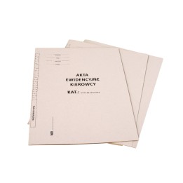 TECZKA AKTA EWIDENCYJNE KIEROWCY 300G A4 50 SZT.