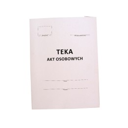 TEKA AKT OSOBOWYCH 350G + WKŁADKI ABCD 50 SZT.