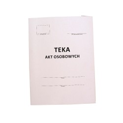 TEKA AKT OSOBOWYCH 350G + WKŁADKI ABCD 50 SZT.