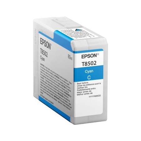 TUSZ ORYGINALNY EPSON T8502 C13T850200 CYAN  80 ML