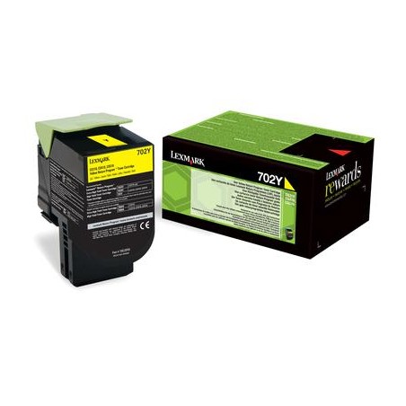 TONER ORYGINALNY LEXMARK 70C20Y0 YELLOW 1000 STRON