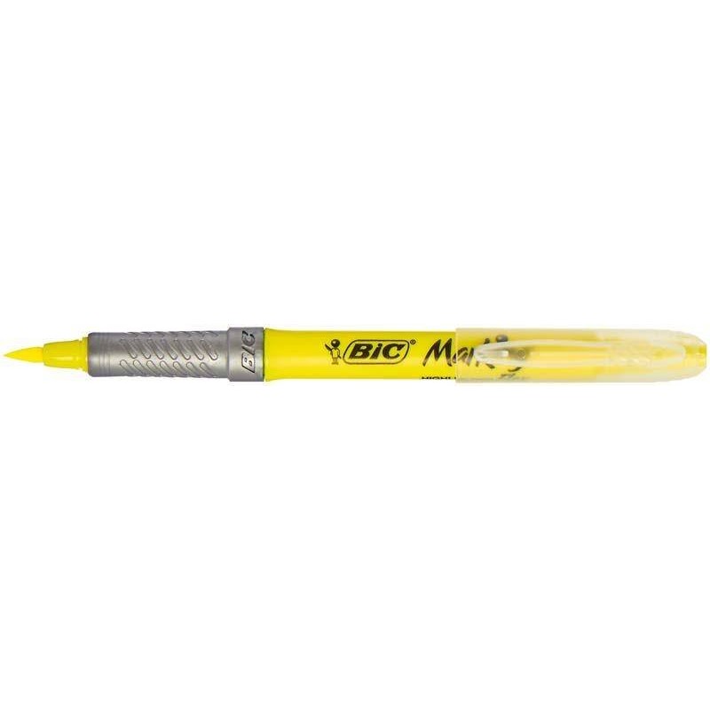 ZAKREŚLACZ BIC HIGHLIGHTER FLEX 942040 ŻÓŁTY PĘDZELEK 1-4MM