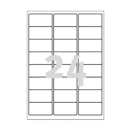 ETYKIETY ZEWNĘTRZNE 63.5X33.9MM L4773-20 BIAŁE 20ARK*24SZT