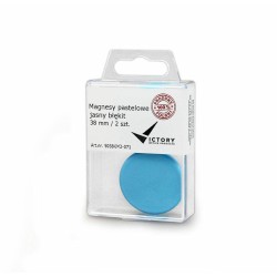 MAGNESY 38MM VICTORY OFFICE PRODUCTS 5038KM2-071 PASTELOWE JASNONIEBIESKIE 2SZT