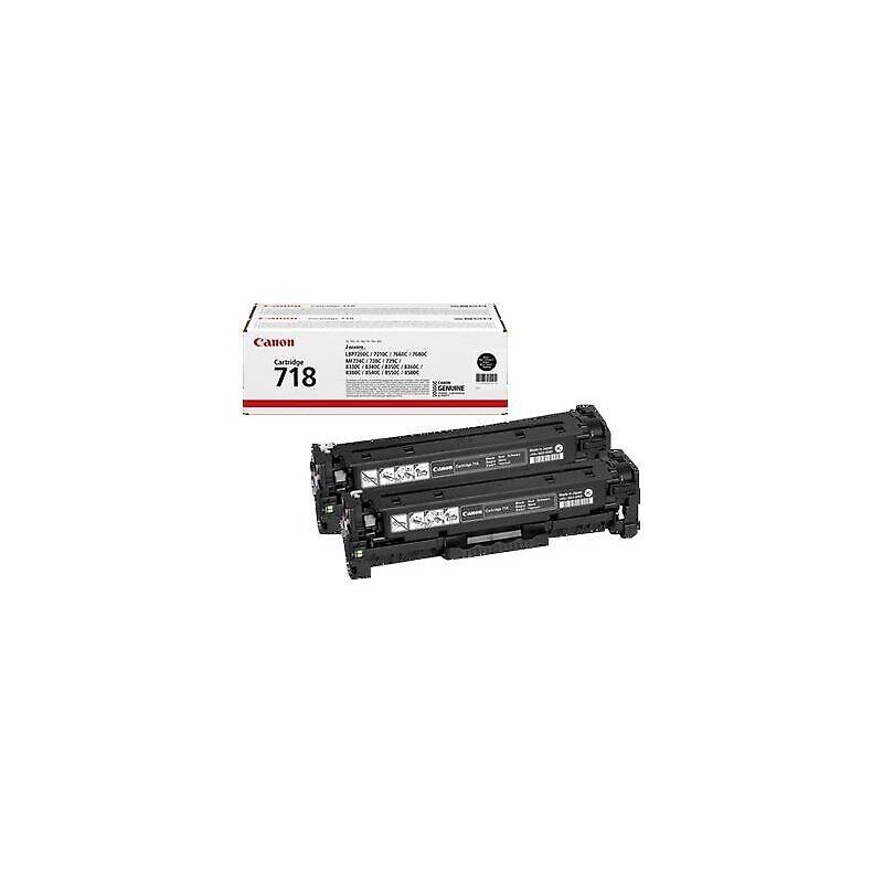 TONER ORYGINALNY CANON CRG718BK 2662B017  2-PACK KORPORACYJNY CZARNY  2 X 3400 STRON