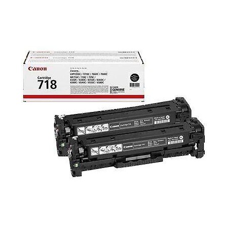 TONER ORYGINALNY CANON CRG718BK 2662B017  2-PACK KORPORACYJNY CZARNY  2 X 3400 STRON