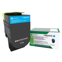 TONER ORYGINALNY LEXMARK 71B2HC0 CYAN 3500 STRON