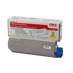 TONER ORYGINALNY OKI C5850/5950 43865721 YELLOW 6000 STRON