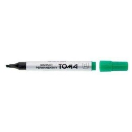 MARKER PERMANENTNY TOMA TO-091 4 2 ZIELONY ŚCIĘTA KOŃCÓWKA