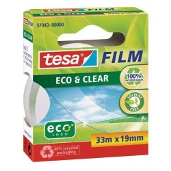 TAŚMA KLEJĄCA 19MMX33M TESA ECO&CLEAR 57043-00000-00 ED PRZEZROCZYSTA