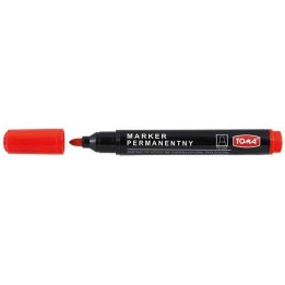 MARKER PERMANENTNY TOMA TO-202CZER CZERWONY OKRĄGŁA KOŃCÓWKA