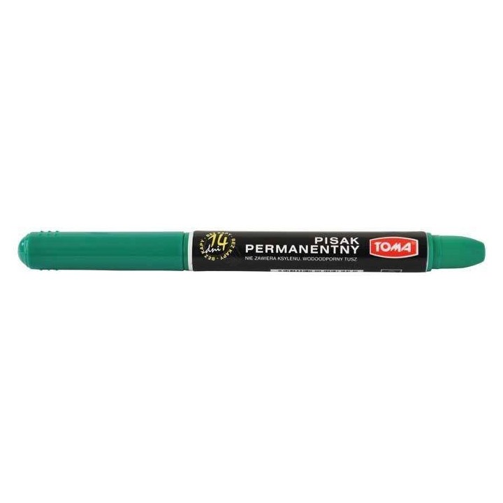 MARKER PERMANENTNY TOMA TO-324ZIEL. ZIELONY OKRĄGŁA KOŃCÓWKA