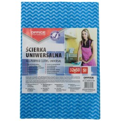 ŚCIERECZKA WISKOZOWA UNIWERSALNA OFFICE PRODUCTS MIX KOLORÓW 32X50CM 5 SZT