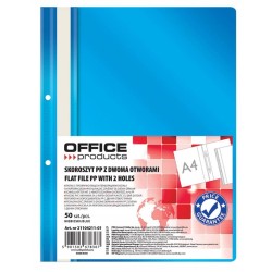 SKOROSZYT WPINANY A4 OFFICE PRODUCTS 2 OTWORY NIEBIESKI PP 100/170MIKR