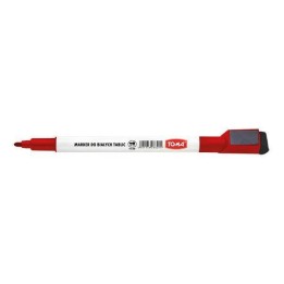 MARKER SUCHOŚCIERALNY TOMA 268 TO-268 CZERWONY OKRĄGŁA KOŃCÓWKA 1.0MM +MAGNES+ŚCIERAK