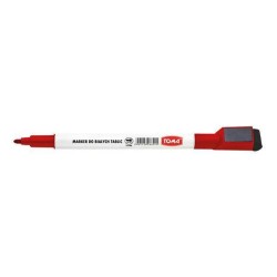 MARKER SUCHOŚCIERALNY TOMA 268 TO-268 CZERWONY OKRĄGŁA KOŃCÓWKA 1.0MM +MAGNES+ŚCIERAK