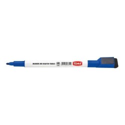 MARKER SUCHOŚCIERALNY TOMA 268 TO-268NIEB NIEBIESKI OKRĄGŁA KOŃCÓWKA 1.0MM +MAGNES+ŚCIERAK