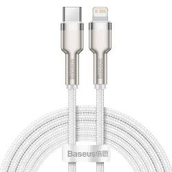 KABEL USB-C DO LIGHTNING BASEUS CAFULE, PD, 20W, 2M (BIAŁY)