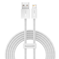 KABEL USB DO LIGHTNING BASEUS DYNAMIC, 2.4A, 2M (BIAŁY)