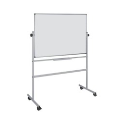 TABLICA SUCHOŚCIERALNA MAGNETYCZNA 90X120CM BI-OFFICE OBROTOWA BIAŁA RAMA ALUMINIOWA