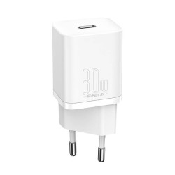 ŁADOWARKA SIECIOWA BASEUS SUPER SI QUICK CHARGER 1C 30W (BIAŁA)