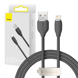 KABEL USB DO LIGHTNING BASEUS JELLY, 2,4A 1,2M (CZARNY)