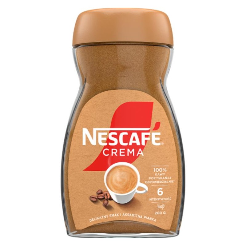 KAWA ROZPUSZCZALNA NESCAFE CREMA 200G