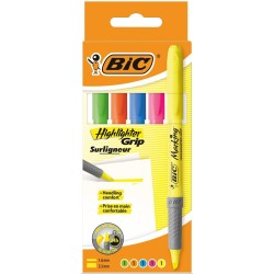 ZAKREŚLACZ BIC HIGHLIGHTER GRIP 896055 MIX*5 1.6-3.3MM 5SZT