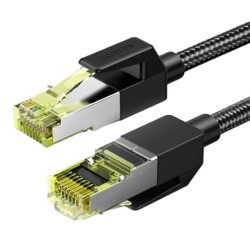 UGREEN NW150 KABEL SIECIOWY W OPLOCIE, ETHERNET RJ45, CAT.7, F/FTP, 5M (CZARNY)